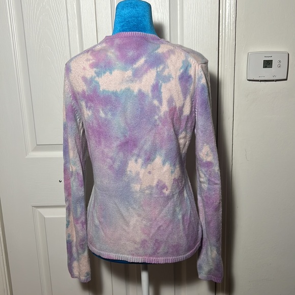 Eric Bompard Tie Dye Cashmere cardigan - Picture 4 of 5